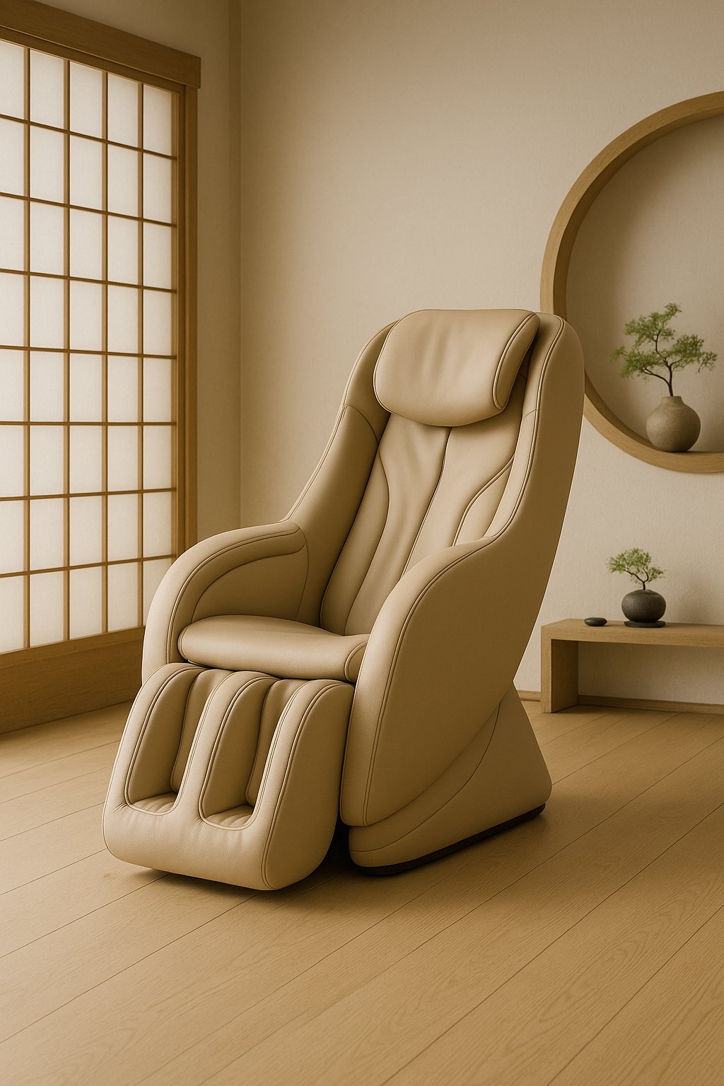 Ergo-Flex L-Track Massage Chair – Sand Beige