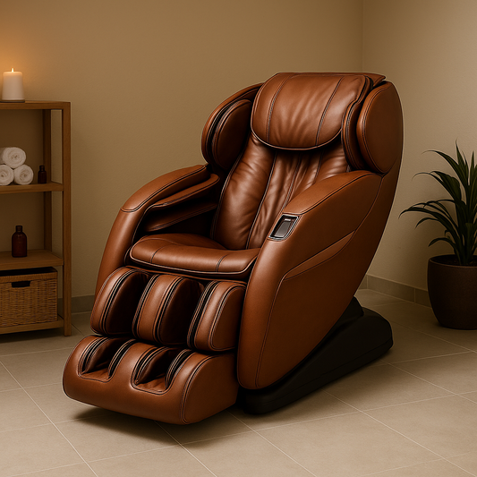 4D Heat Therapy Massage Chair – Copper Brown